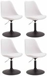 CLP Esszimmerstuhl Meverick Kunststoff (4er Set), dreh-&verstellbar