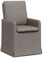 vidaXL Esszimmerstuhl Esszimmerst&uuml;hle 2 pcs Taupe 57 x 67 x 98 cm Stoff (2 St)