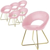 ML-DESIGN Stuhl Samtstuhl Esszimmerstuhl & Wohnzimmerstuhl mit goldenen...