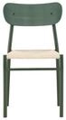 Venture Home Esszimmerstuhl 2er Set Polly Esszimmerstuhl stapelbar gr&uuml;n, natur