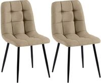 CLP Esszimmerstuhl Tilde (2er Set), mit R&uuml;ckenlehne, bis 150 kg