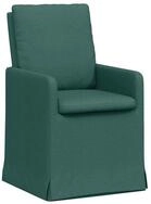 vidaXL Esszimmerstuhl Esszimmerst&uuml;hle 2 pcs Dunkelgr&uuml;n 57 x 67 x 98 cm Stoff...