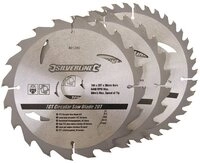 Kreiss&auml;geblatt 3 x Hartmetall Kreiss&auml;gebl&auml;tter Set 184 x 30 mm mit 20, 24 u. 40