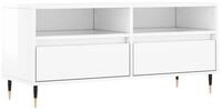 vidaXL TV-Schrank TV-Schrank Hochglanz-Wei&szlig; 100x34,5x44,5 cm Holzwerkstoff...