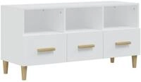 vidaXL TV-Schrank TV-Schrank Hochglanz-Wei&szlig; 102x36x50 cm Holzwerkstoff (1-St)
