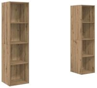 vidaXL TV-Schrank TV-Schrankset 2 pcs Braun 37 x 37 x 142,5 cm Holzwerkstoff...