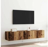 vidaXL TV-Schrank TV-Wandschrank 2 pcs Altholz 80 x 35 x 31 cm Holzwerkstoff
