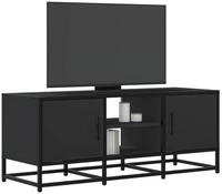 vidaXL Schrankmodule TV-Schrank Schwarz 100x35x41 cm Holzwerkstoff und Metall