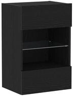 vidaXL TV-Schrank TV-Schrankset Schwarz 40 x 30 x 60,5 cm Holzwerkstoff (1-St)