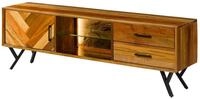 Massivmoebel24 TV-Board AVIGNON (Massivholz), Altholz 180x40x56 natur lackiert