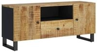 vidaXL TV-Schrank TV-Schrank 105x33,5x46 cm Massivholz & Holzwerkstoff (1-St)