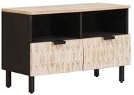 vidaXL TV-Schrank TV-Schr&auml;nk Wei&szlig;e gewaschene Oberfl&auml;che 70 x 33,5 x 46 cm