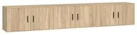 vidaXL TV-Schrank TV-Wandschr&auml;nke 3 Stk. Sonoma-Eiche 80x34,5x40 cm