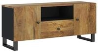 vidaXL TV-Schrank TV-Schrank 105x33,5x46 cm Massivholz & Holzwerkstoff (1-St)
