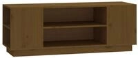 vidaXL TV-Schrank TV-Schrank Honigbraun 110x35x40,5 cm Massivholz Kiefer (1-St)