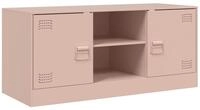 vidaXL TV-Schrank TV-Schrank Rosa 99x39x44 cm Stahl (1-St)