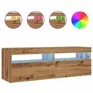 vidaXL TV-Schrank NA TV-Schrank mit LED Artisan-Eiche 120x35x40 cm Holzwerkstoff