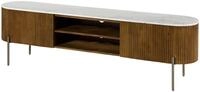 Massivmoebel24 TV-Board BARCELONA (Massivholz), Mango 180x36x51 braun lackiert /