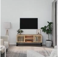 vidaXL Schrankmodule TV-Schrank 105x30x45 cm Holzwerkstoff und Eisen