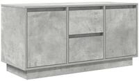 vidaXL TV-Schrank TV-Schrank mit LED-Leuchten Betongrau 100x41x50 cm (1-St)