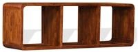 vidaXL TV-Schrank TV-Schrank Massivholz mit Honigfarbenem Finish 120x30x40 cm