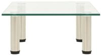 vidaXL TV-Schrank TV-Tisch 40x35x17 cm Transparentes Hartglas
