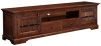 Massivmoebel24 TV-Board OXFORD (Massivholz), TV-Board Akazie 200x45x55 nougat