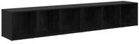 vidaXL TV-Schrank TV-Schrankset 2 pcs Schwarz Eichen-Optik 37 x 35 x 107cm...