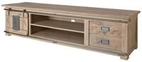 Massivmoebel24 TV-Board RAILWAY (Massivholz), TV-Board Mango 200x55x50 whitewash