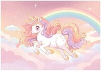 Wallarena Fototapete Regenbogen - Mehrfarbig - Kinder - Vlies - Schlafzimmer,...