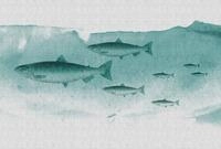 living walls Fototapete Walls by Patel Into The Blue 2, glatt, (4 St), Vlies,...