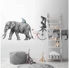 A.S. Cr&eacute;ation Vliestapete Fototapete Tiere auf Reise Schwarz Wei&szlig; Fahrrad,