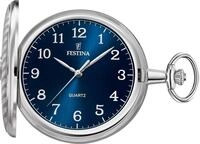 Festina Taschenuhr Festina Herrenuhr Edelstahl silber, (Analoguhr), Herren...