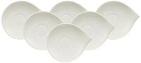 Villeroy & Boch Untertasse Flow Kaffeeuntertassen 18 x 15 cm 6er Set, (6 St)