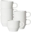 Ritzenhoff & Breker Tasse Kelly Kaffeetassen 225 ml 6er Set, 6-tlg., Porzellan