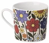 Rosenthal Becher Home Flower Farm Flora Becher mit Henkel 0,38l, Porzellan