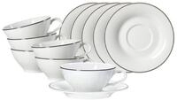 Ritzenhoff & Breker Tasse Ostfriese Teetassen mit Untertassen 100 ml 6er Set, 6-tlg.,