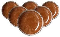 Ritzenhoff & Breker Suppenteller Natura Suppenteller &oslash; 21 cm 6er Set, (6 St)