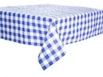 texpot Tischdecke kariert Landhausstil Bauernkaro 100% Baumwolle (1-tlg) blau
