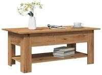 vidaXL Couchtisch 102 x 55 x 42 cm Couchtisch Artisan-Eiche 102x55x42 cm