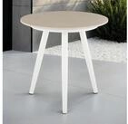 IDIMEX Beistelltisch ROSALIA, In & Outdoor Balkontisch rund mit Keramik- Platte