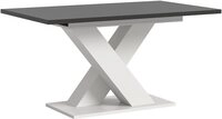 xonox.home Esstisch Esstisch Motion, ausziehbar, X-Fu&szlig;gestell, wei&szlig; / grau,