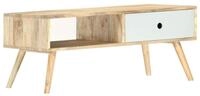 vidaXL Couchtisch Couchtisch 90&times;50&times;40 cm Massivholz