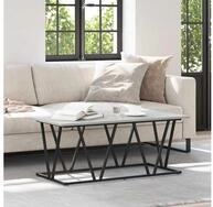 vidaXL Couchtisch, Couchtisch Grau 100 x 50 x 40 cm Sperrholz und Metall