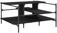 vidaXL Couchtisch Couchtisch Schwarz 100x100x48,5 cm Holzwerkstoff (1-St)