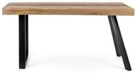 Natur24 Esstisch Tisch Manchester 160 x 90 x 77 cm Stahl und Mangoholz Esszimmer