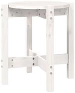 vidaXL Couchtisch Couchtisch Wei&szlig; &Oslash; 42,5x45 cm Massivholz Kiefer (1-St)
