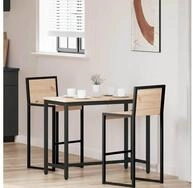 vidaXL Bartisch 100 x 50 x 77 cm Tisch Natur 100x50x77 cm Ingenieure Holz und...