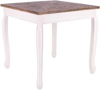 CLP Esstisch Lindon (1er), 80x80 cm, Ulmenholz, Shabby Chic