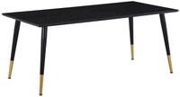 Venture Home Esstisch Dipp Esstisch 90x180cm schwarz. (1-St)